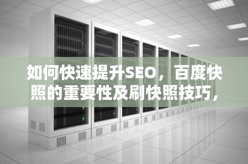 如何快速提升SEO，百度快照的重要性及刷快照技巧，百度快照怎么刷排名