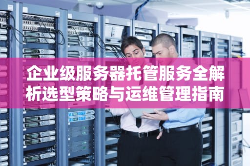 企业级服务器托管服务全解析选型策略与运维管理指南