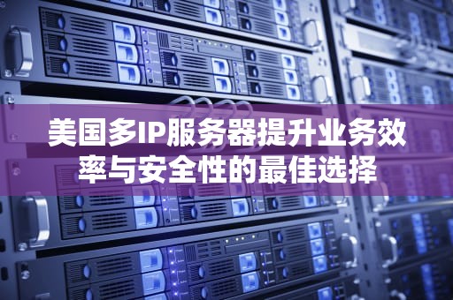 美国多IP服务器提升业务效率与安全性的最佳选择