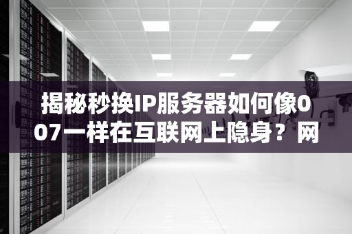 揭秘秒换IP服务器如何像007一样在互联网上隐身？网络社恐必备生存指南！