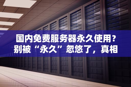 国内免费服务器永久使用？别被“永久”忽悠了，真相在这里！