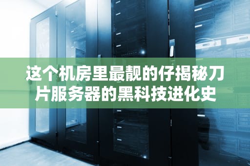 这个机房里最靓的仔揭秘刀片服务器的黑科技进化史