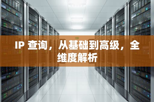 IP 查询，从基础到高级，全维度解析