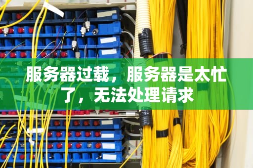 服务器过载，服务器是太忙了，无法处理请求