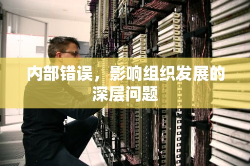 内部错误，影响组织发展的深层问题