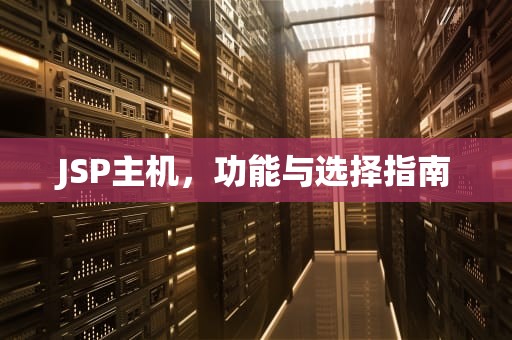 JSP主机，功能与选择指南