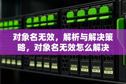 对象名无效，解析与解决策略，对象名无效怎么解决