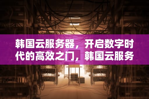 韩国云服务器，开启数字时代的高效之门，韩国云服务器购买