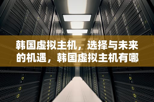 韩国虚拟主机，选择与未来的机遇，韩国虚拟主机有哪些