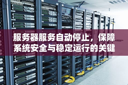服务器服务自动停止，保障系统安全与稳定运行的关键，server服务自动关闭