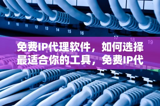 免费IP代理软件，如何选择最适合你的工具，免费IP代理软件