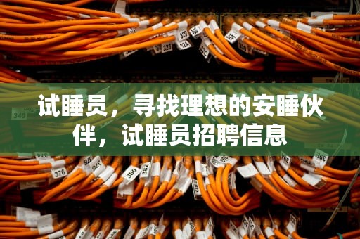 试睡员，寻找理想的安睡伙伴，试睡员招聘信息