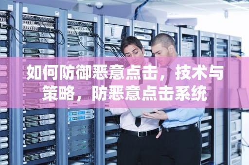 如何防御恶意点击，技术与策略，防恶意点击系统