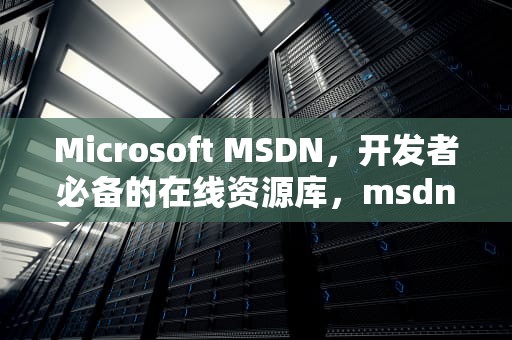 Microsoft MSDN，开发者必备的在线资源库，msdn我告诉你