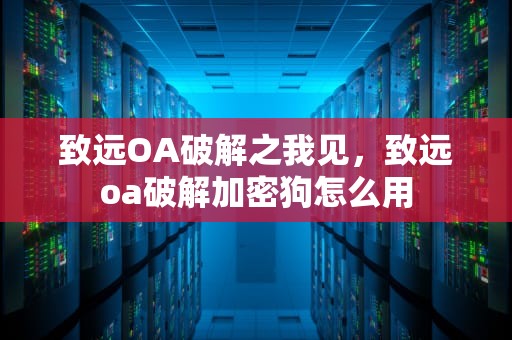 致远OA破解之我见，致远oa破解加密狗怎么用