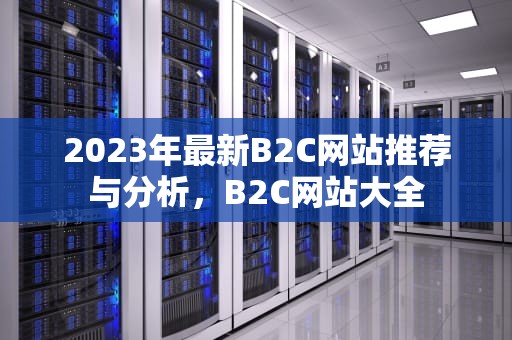 2023年最新B2C网站推荐与分析，B2C网站大全