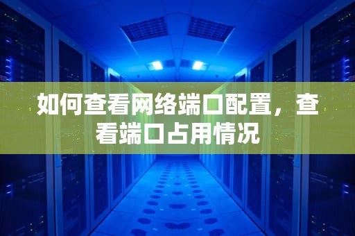 如何查看网络端口配置，查看端口占用情况