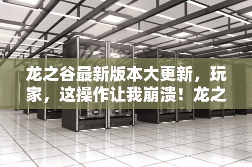龙之谷最新版本大更新，玩家，这操作让我崩溃！龙之谷报错解决办法