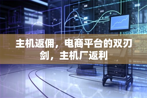 主机返佣，电商平台的双刃剑，主机厂返利