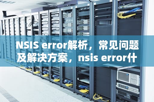 NSIS error解析，常见问题及解决方案，nsis error什么意思
