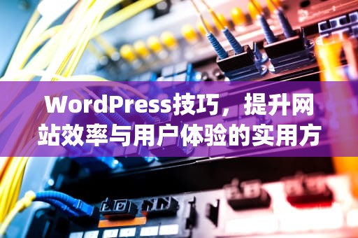 WordPress技巧,提升网站效率与用户体验的实用方法,wordpress如何 WordPress技巧,提升网站效率与用户体验的实用方法,wordpress如何