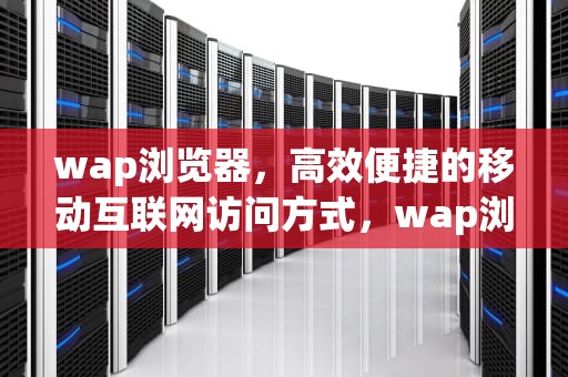 wap浏览器，高效便捷的移动互联网访问方式，wap浏览器是什么