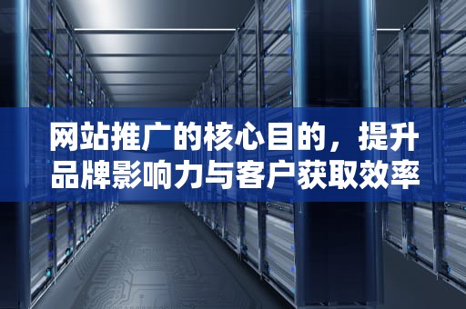 网站推广的核心目的，提升品牌影响力与客户获取效率，网站推广的目的是什么