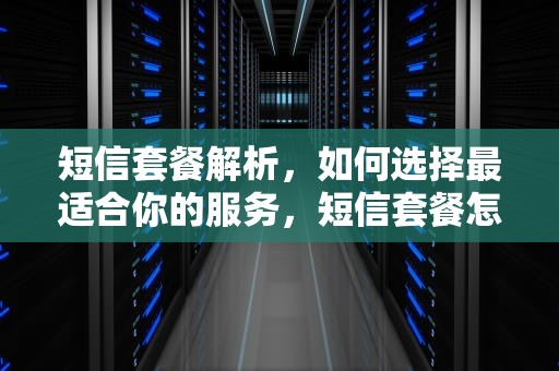 短信套餐解析，如何选择最适合你的服务，短信套餐怎么办理