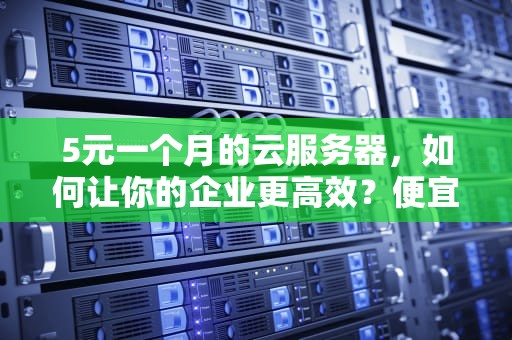 5元一个月的云服务器，如何让你的企业更高效？便宜云服务器5元一个月用多少兆