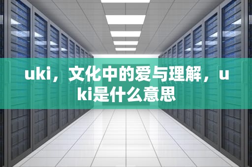 uki，文化中的爱与理解，uki是什么意思