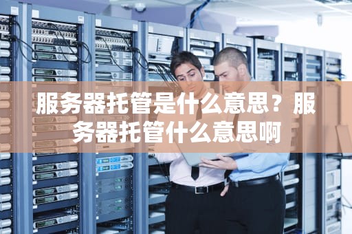 服务器托管是什么意思？服务器托管什么意思啊