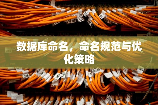 数据库命名，命名规范与优化策略
