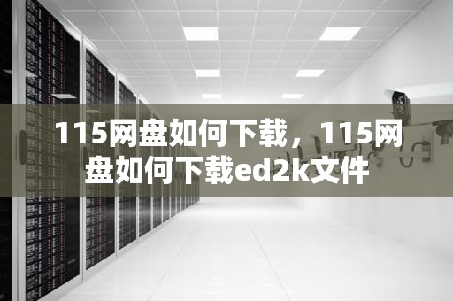 115网盘如何下载，115网盘如何下载ed2k文件