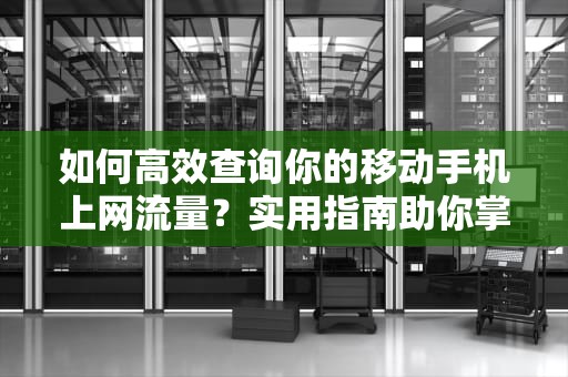 如何高效查询你的移动手机上网流量？实用指南助你掌控数据，移动手机上网流量查询怎么查