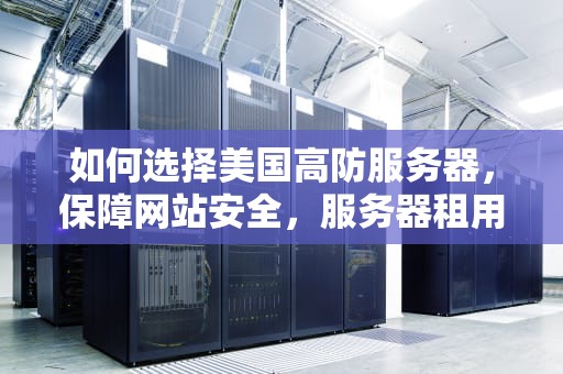 如何选择美国高防服务器，保障网站安全，服务器租用美国高防机器人