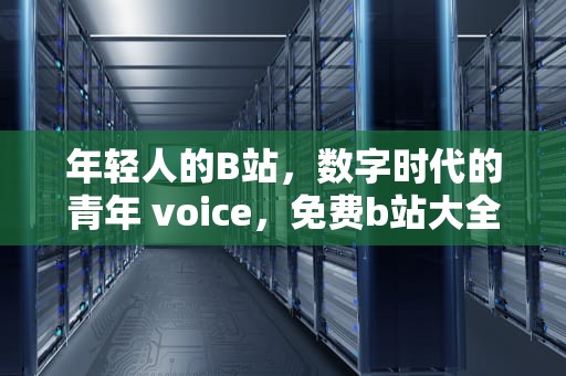 年轻人的B站，数字时代的青年 voice，免费b站大全永不收费2024年更新