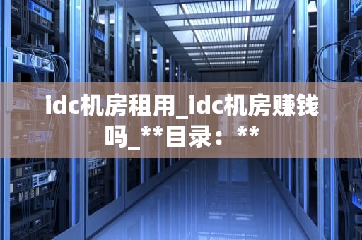 idc机房租用_idc机房赚钱吗_**目录：**