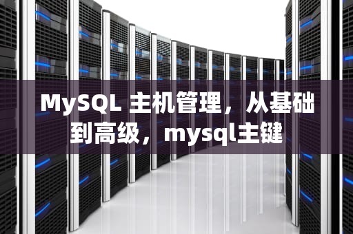 MySQL 主机管理，从基础到高级，mysql主键