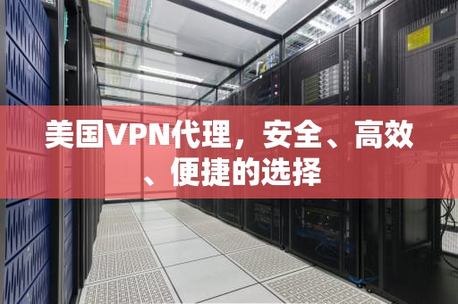 美国VPN代理，安全、高效、便捷的选择
