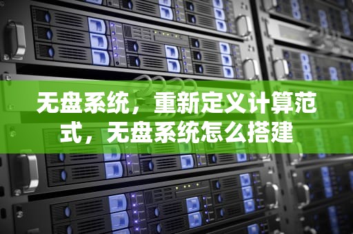 无盘系统，重新定义计算范式，无盘系统怎么搭建