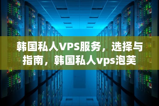 韩国私人VPS服务，选择与指南，韩国私人vps泡芙