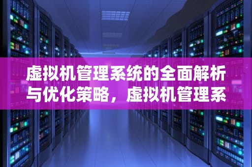 虚拟机管理系统的全面解析与优化策略，虚拟机管理系统开机后卡在tianocore