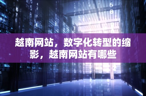 越南网站，数字化转型的缩影，越南网站有哪些