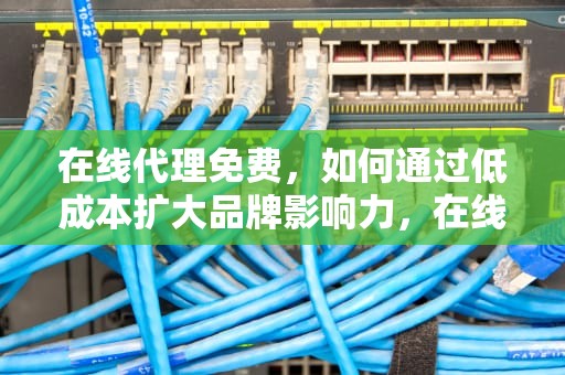在线代理免费，如何通过低成本扩大品牌影响力，在线代理免费网页代理