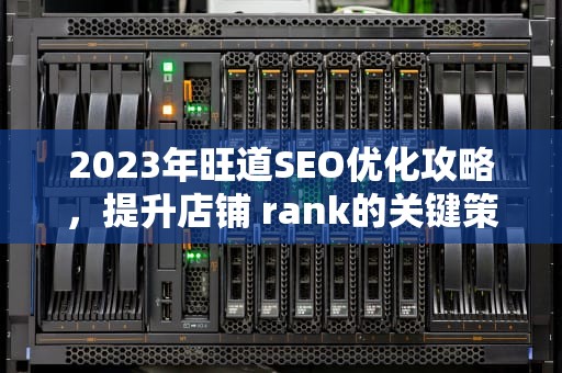 2023年旺道SEO优化攻略，提升店铺 rank的关键策略，旺道seo软件