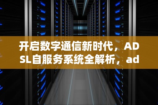 开启数字通信新时代，ADSL自服务系统全解析，adsl服务端