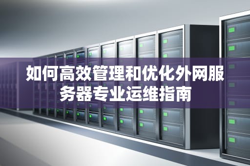 如何高效管理和优化外网服务器专业运维指南