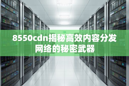 8550cdn揭秘高效内容分发网络的秘密武器