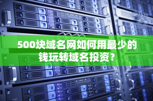 500块域名网如何用最少的钱玩转域名投资？