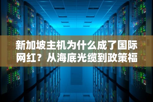 新加坡主机为什么成了国际网红？从海底光缆到政策福利的硬核拆解